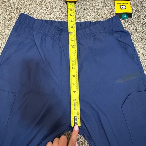 WONDERWINK W123 Unisex Multi-Cargo Scrub Pant Size S In Navy - Picture 8 of 11